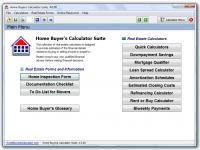 Home Buyers Calculator Suite 4.1 screenshot. Click to enlarge!