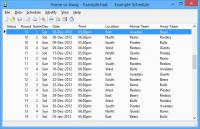 Home or Away League Scheduler 10.0 screenshot. Click to enlarge!