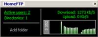 HomeFTP 1.01 screenshot. Click to enlarge!
