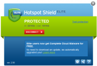 Hotspot Shield Elite 6.8.12 screenshot. Click to enlarge!