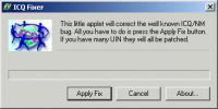 ICQ Fixer 1.03 screenshot. Click to enlarge!