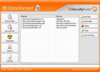 ID Data Encrypt 1.2 screenshot. Click to enlarge!