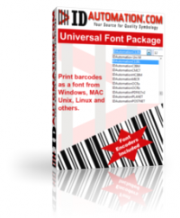 IDAutomation Universal Barcode Font 10.10 screenshot. Click to enlarge!