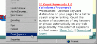 IE Count Keywords 1.0 screenshot. Click to enlarge!