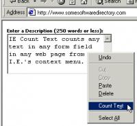 IE Count Text 1.0 screenshot. Click to enlarge!