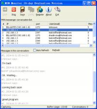 IMDetect MSN Sniffer, MSN Monitor 3.0 screenshot. Click to enlarge!