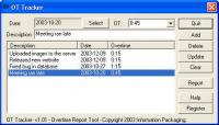 IP Overtime Tracker 1.01 screenshot. Click to enlarge!