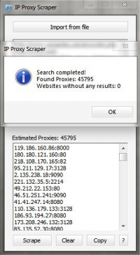 IP Proxy Scraper 2.5.0.0 screenshot. Click to enlarge!