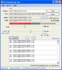IPv6 Subnetting Tool 1.11.0.0 screenshot. Click to enlarge!