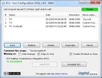 Icon Configuration Utility 4.0 screenshot. Click to enlarge!