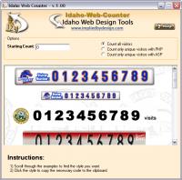 Idaho-Web-Counter 1.00 screenshot. Click to enlarge!