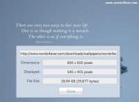 Image Size Info 1.7.7 screenshot. Click to enlarge!