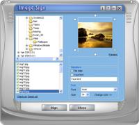 ImageSign 1.1 screenshot. Click to enlarge!