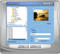 ImageSign 1.1 screenshot. Click to enlarge!