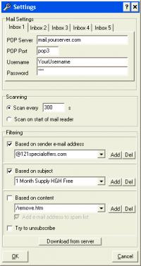 Inbox Cleaner 1.2.1 screenshot. Click to enlarge!