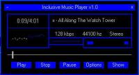 Inclusive Music Player 1.2 screenshot. Click to enlarge!