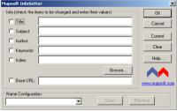 InfoSetter 1.5 screenshot. Click to enlarge!