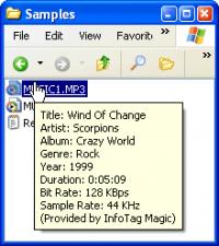 InfoTag Magic 1.0.b5 screenshot. Click to enlarge!