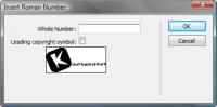 Insert Roman Number for Dreamweaver 1.0.1 screenshot. Click to enlarge!