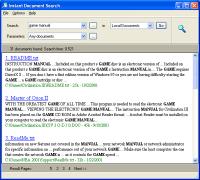 Instant Document Search 1.12.1 screenshot. Click to enlarge!