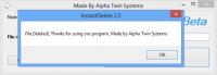 InstantDelete 2.5 Beta screenshot. Click to enlarge!