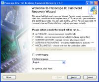 Internet Explorer Password Recovery 5.0.0.505 screenshot. Click to enlarge!