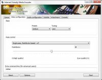 Internet Friendly Media Encoder 7.2 screenshot. Click to enlarge!