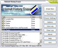 Internet History Eraser 8.0 screenshot. Click to enlarge!