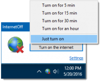 InternetOff 3.0.1.68 screenshot. Click to enlarge!