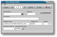 Inventory label (TAS PRO) 1.1 screenshot. Click to enlarge!