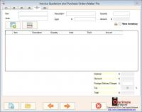 Invoice Quotations and Purchase Orders Maker Lite 1.1.0.0 screenshot. Click to enlarge!
