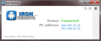 Iron Remote 1.0 screenshot. Click to enlarge!