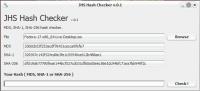 JHS Hash Checker 0.2 screenshot. Click to enlarge!