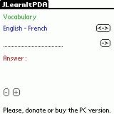 JLearnItPDA 2.1 screenshot. Click to enlarge!