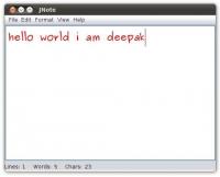 JNote 0.2 Alpha screenshot. Click to enlarge!