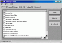 JOC History Eraser 1.00 screenshot. Click to enlarge!