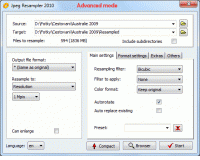 JPEG Resampler 2010 6.3.1 screenshot. Click to enlarge!