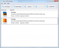 JPEG to PDF Converter 1.0 screenshot. Click to enlarge!