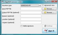 JSignPdf 1.5.3 screenshot. Click to enlarge!