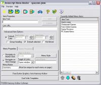 Javascript Menu Master 2.8 screenshot. Click to enlarge!