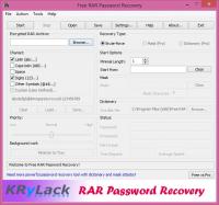 KRyLack RAR Password Recovery 3.60.68 screenshot. Click to enlarge!