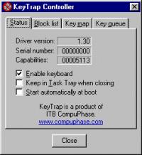 KeyTrap 1.2.2 screenshot. Click to enlarge!