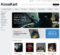 KonaKart 8.5.0.2 screenshot. Click to enlarge!