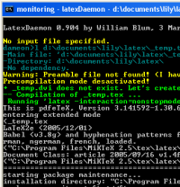 LaTeXDaemon 0.10.46 screenshot. Click to enlarge!
