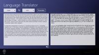 Language Translator for Windows 8 1.0.0.7 screenshot. Click to enlarge!