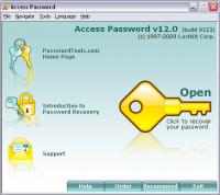 LastBit Access Password Recovery 12.0.9123 screenshot. Click to enlarge!