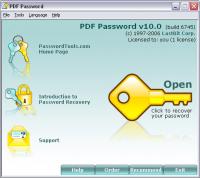 LastBit PDF Password Recovery 12.0.9123 screenshot. Click to enlarge!