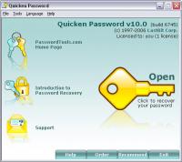 LastBit Quicken Password Recovery 11.0.8050 screenshot. Click to enlarge!