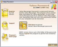 LastBit Yahoo Messenger Password Recovery 2.0.370 screenshot. Click to enlarge!