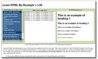 Learn HTML By Example 1.05 screenshot. Click to enlarge!